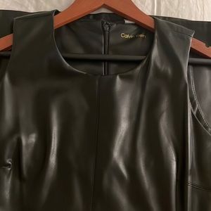 Brand new Calvin Klein soft leather dress